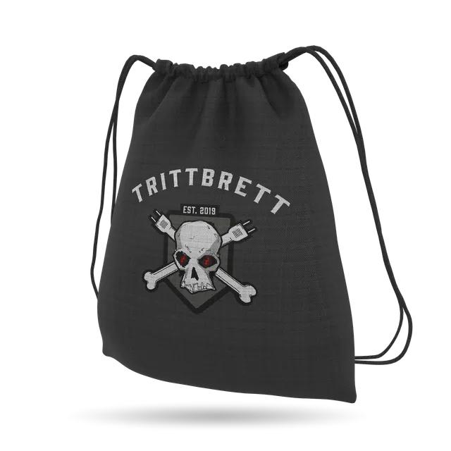 trittbrett-paul-turnbeutel-skull-sportbeutel-schwarz image 1