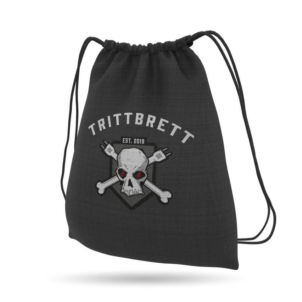 trittbrett-paul-turnbeutel-skull-sportbeutel-schwarz image 1