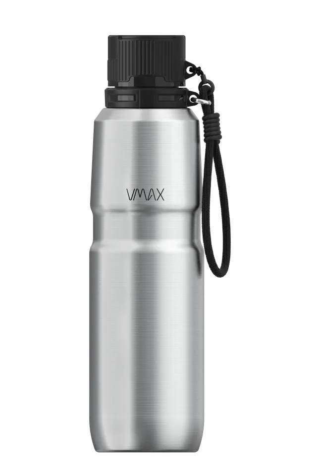 vmax-vx2-pro-thermosflasche-650ml-silber-doppelwandig image 1