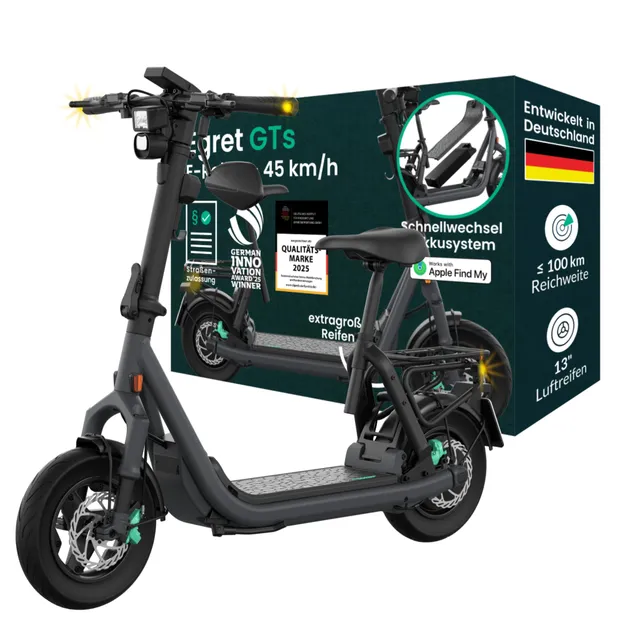 egret-gt-gts-e-scooter-mit-stra-enzulassung-45-km-h-mit-sitz image 1