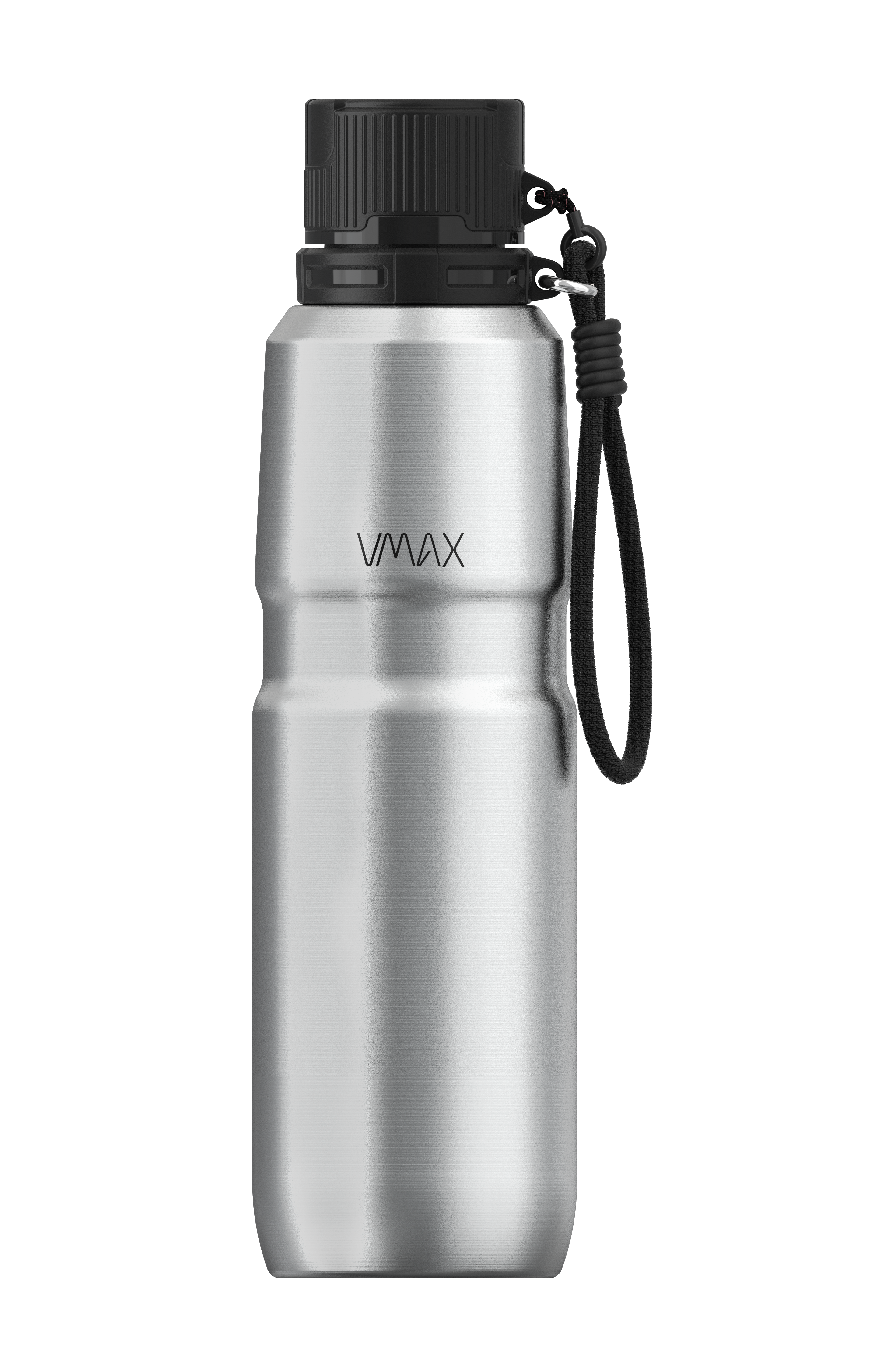 vmax-vx2-pro-thermosflasche-650ml-silber-doppelwandig image 1